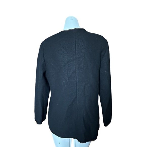 VTG Geiger Austria Boiled Wool Button Down Cardigan Sweater Jacket size 40 c24 - Picture 2 of 7